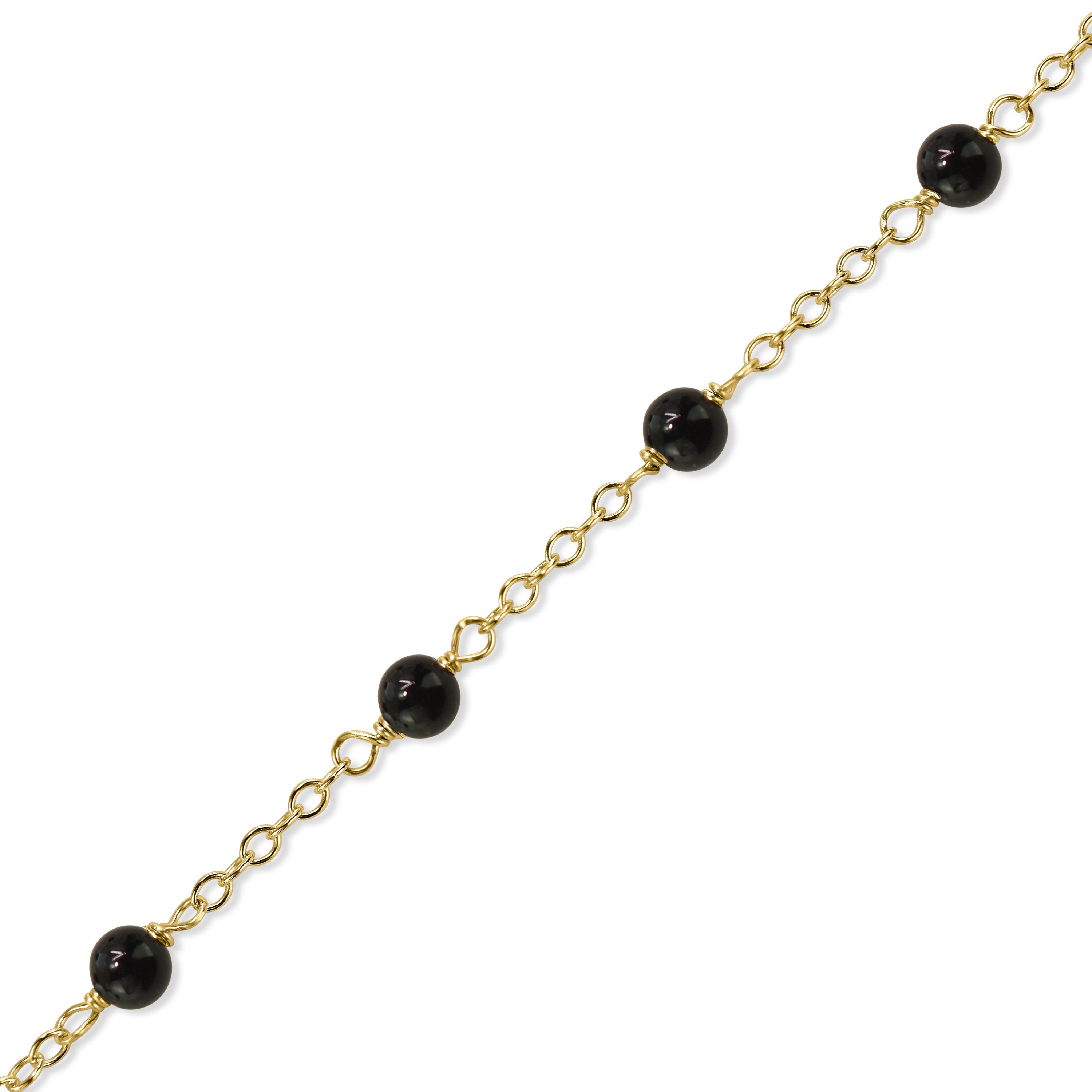 14k Yellow Gold Station Necklace