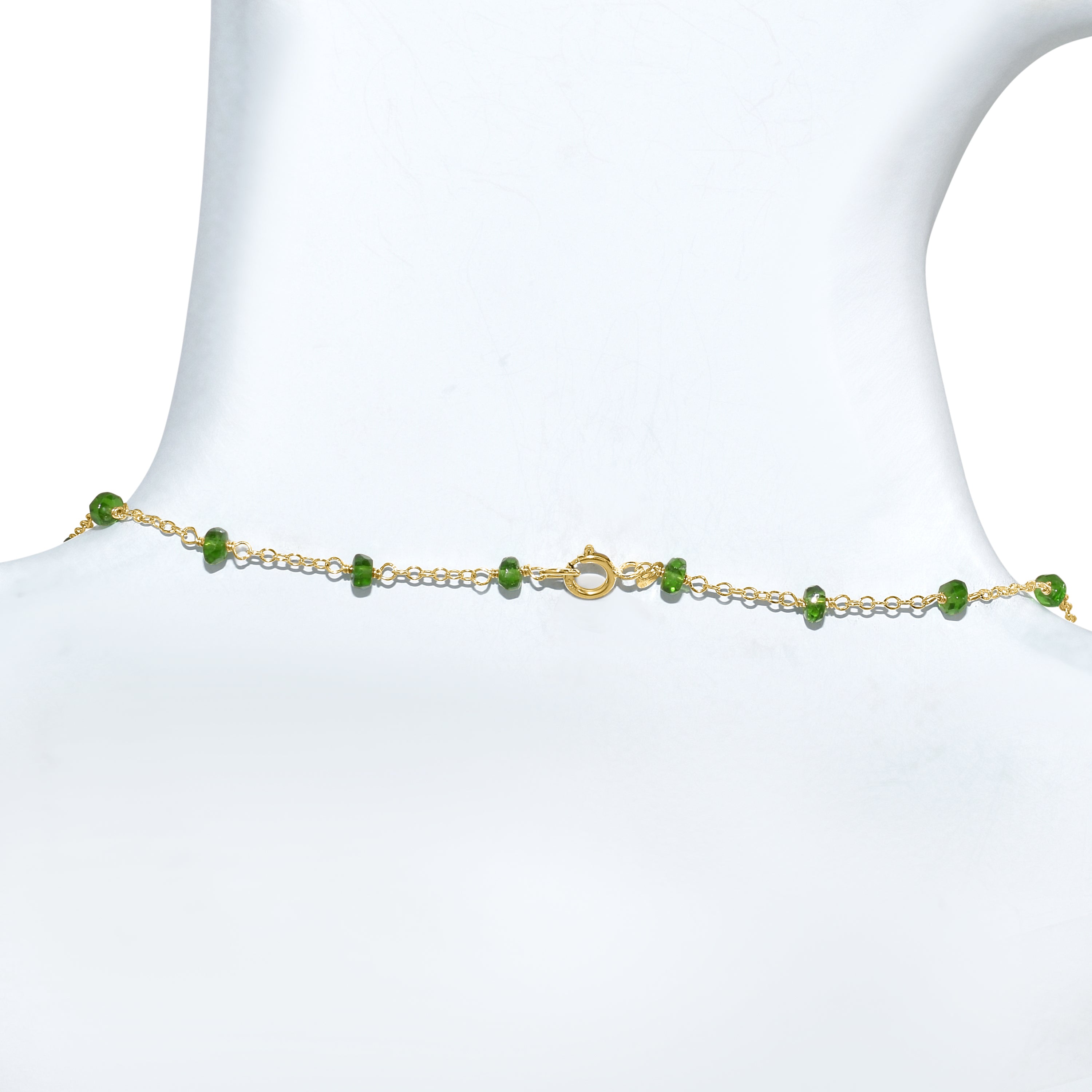 14k Yellow Gold Station Necklace
