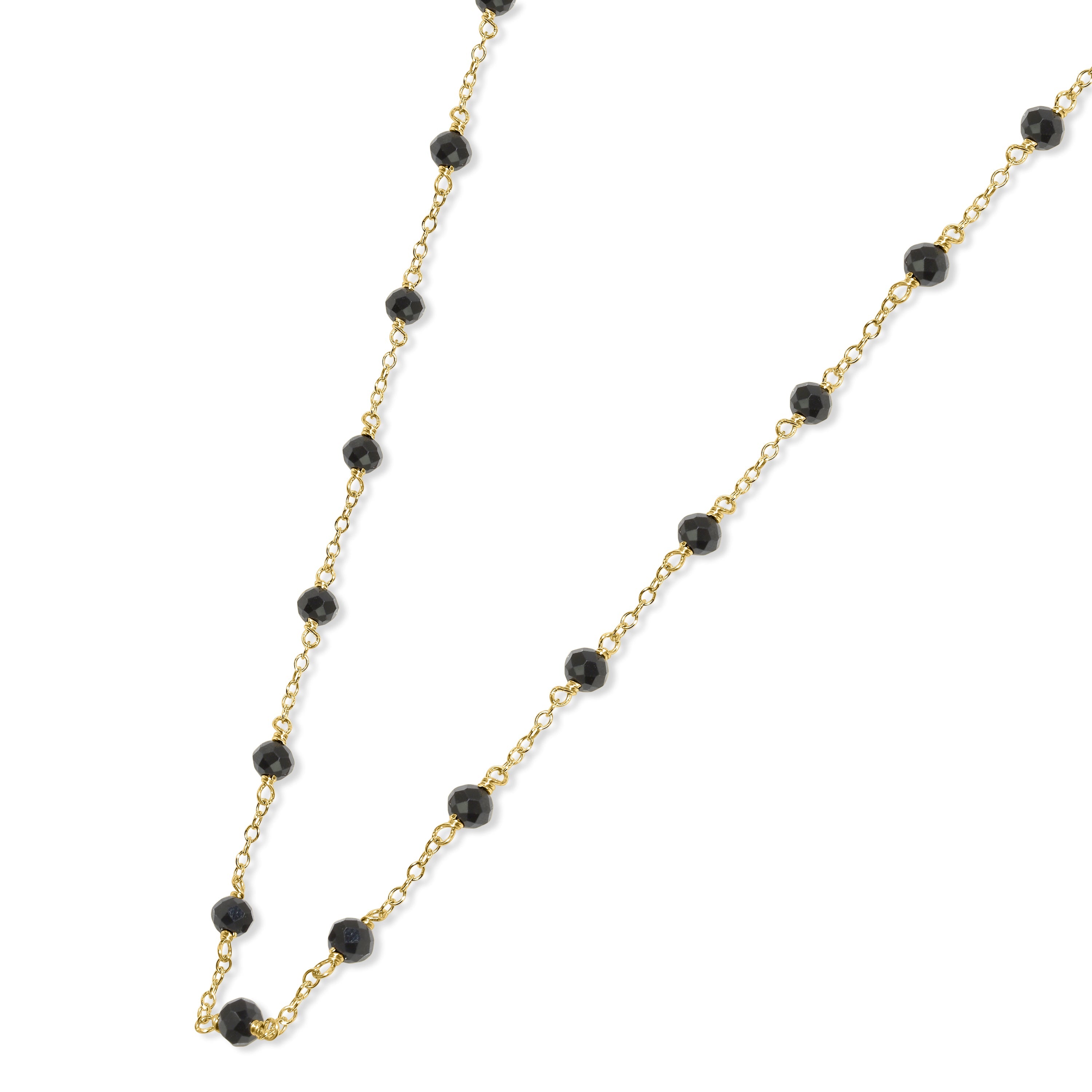 14k Yellow Gold Station Necklace