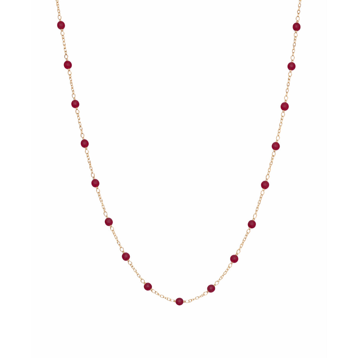 14k Yellow Gold Station Necklace