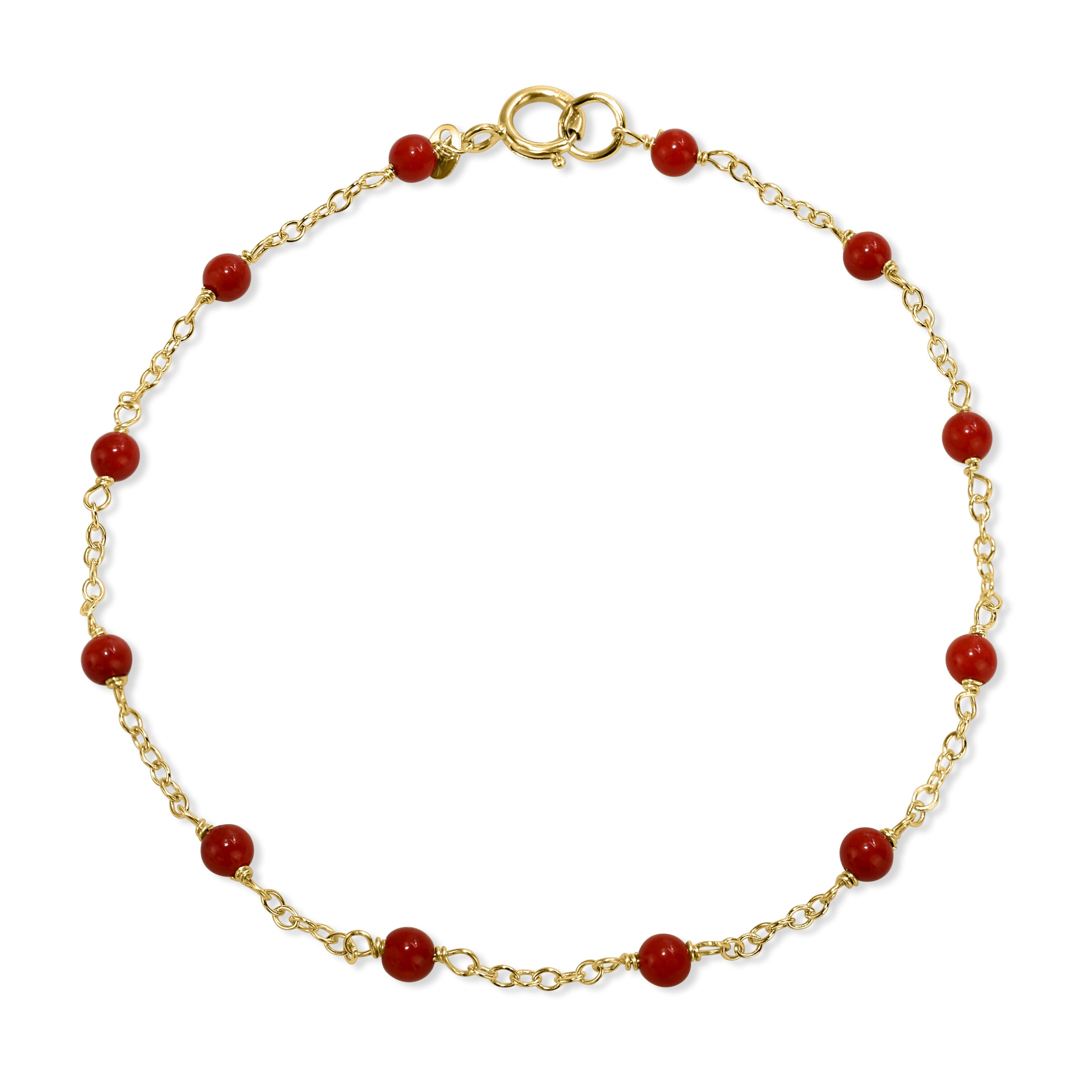 14k Gemstones and Pearl Bracelet