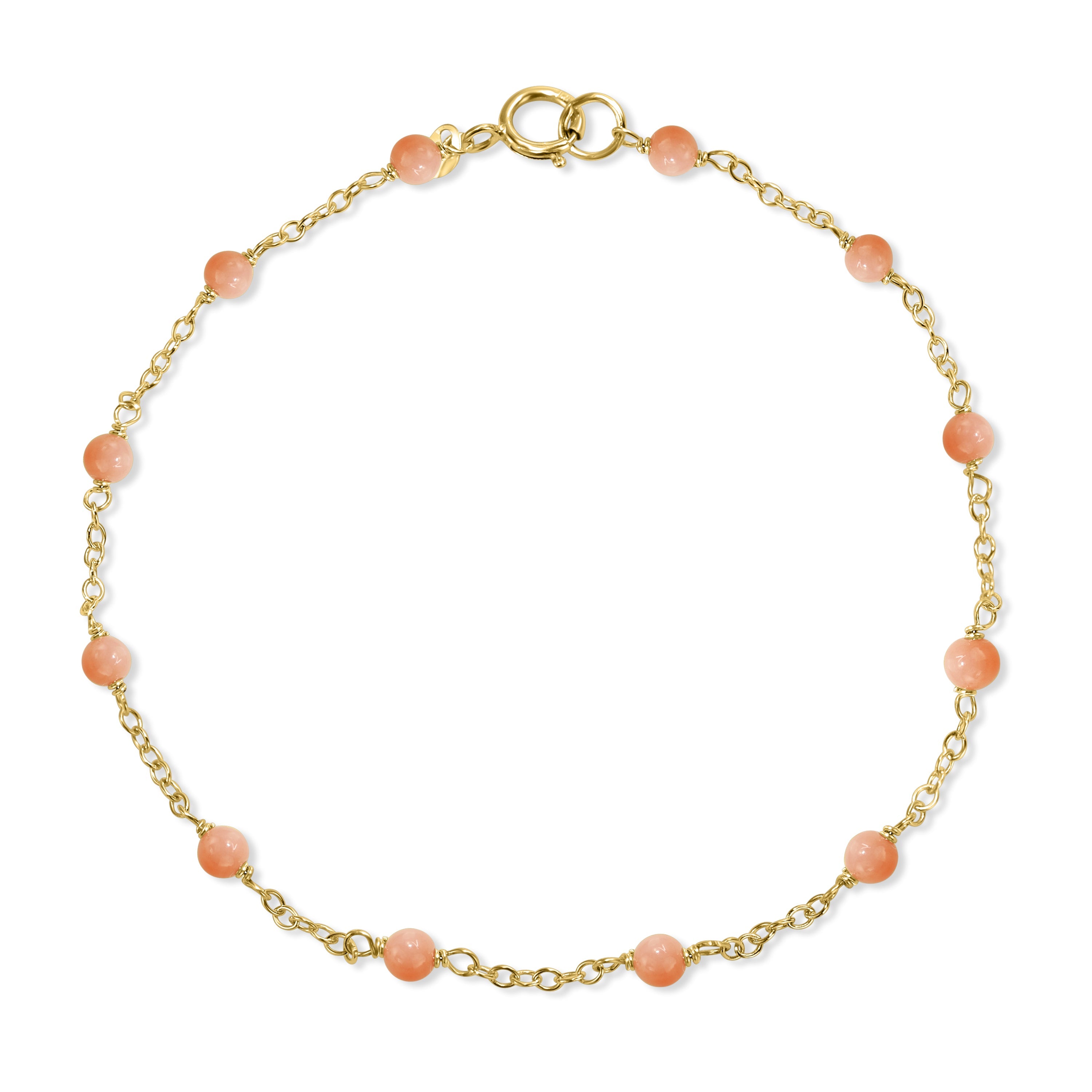 14k Gemstones and Pearl Bracelet