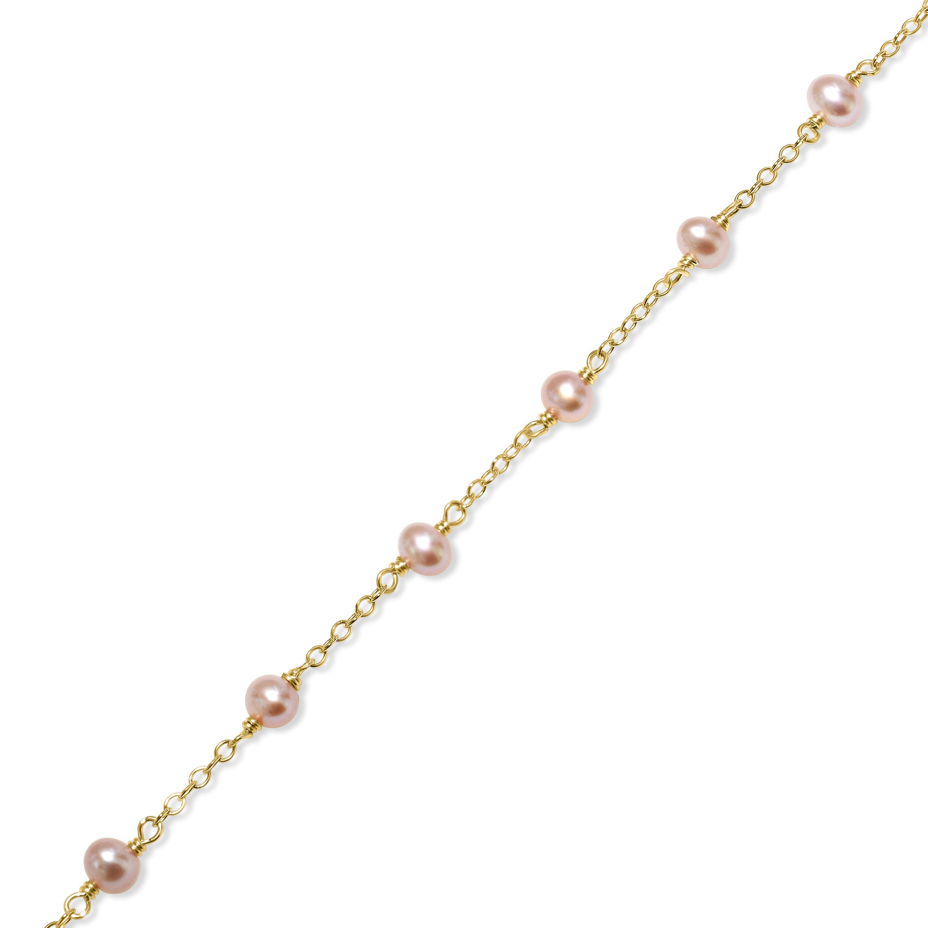 14k Gemstones and Pearl Bracelet