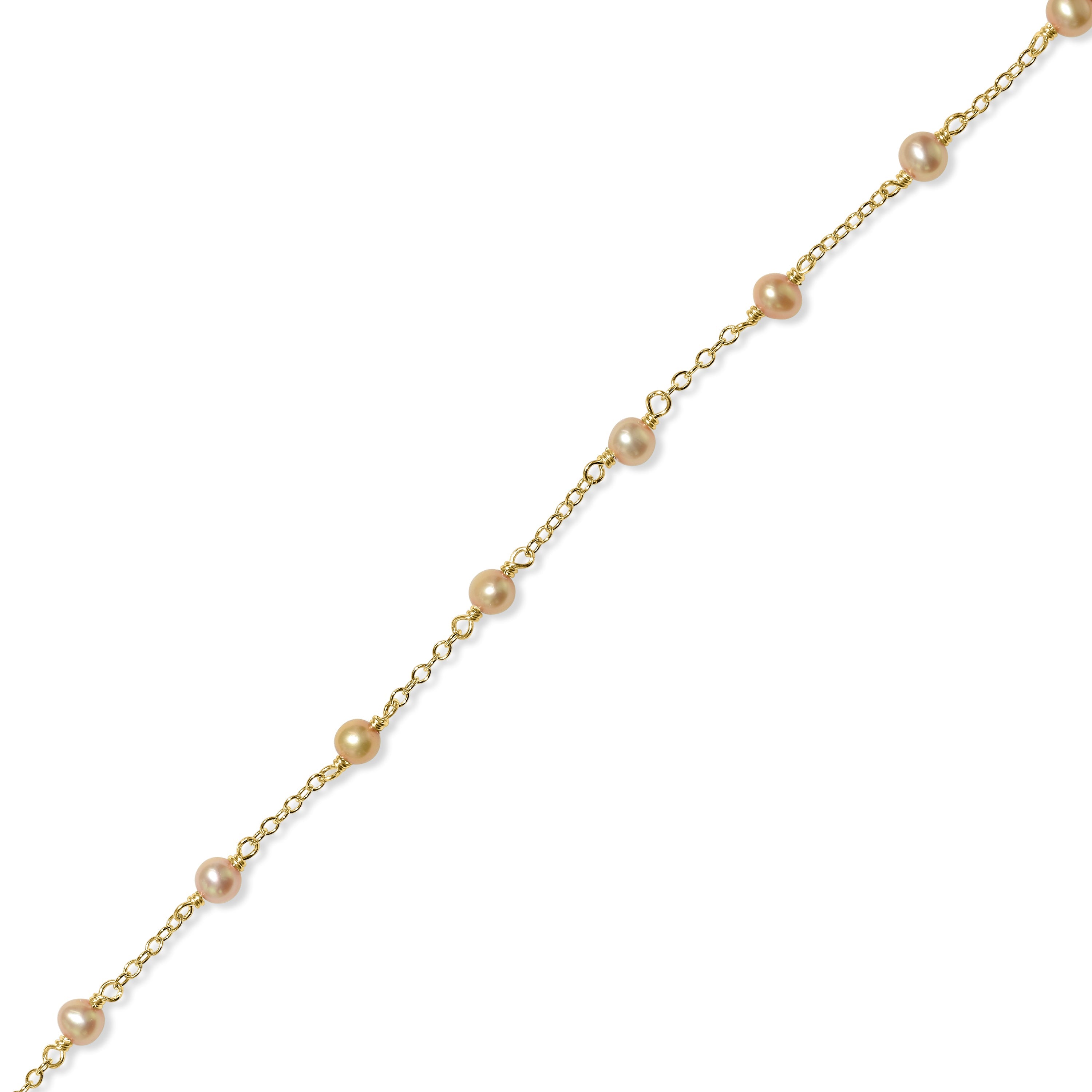 14k Gemstones and Pearl Bracelet