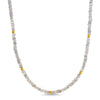 14k Gemstones & Gold Roundel Necklace