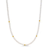 14k Gemstones & Gold Roundel Necklace