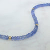 14k Gemstones & Gold Roundel Necklace
