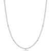 14k Gemstones & Gold Roundel Necklace