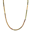 14k Gemstones & Gold Roundel Necklace