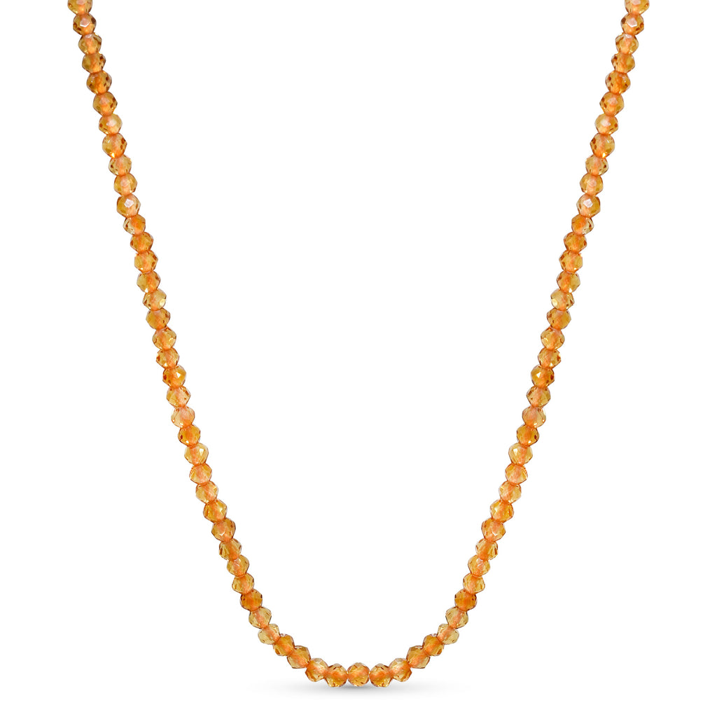 14k Faceted Round Bead Necklace