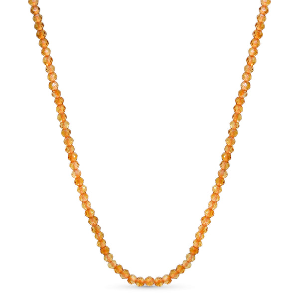 14k Faceted Round Bead Necklace