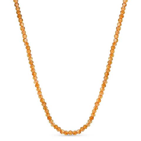 14k Faceted Round Bead Necklace