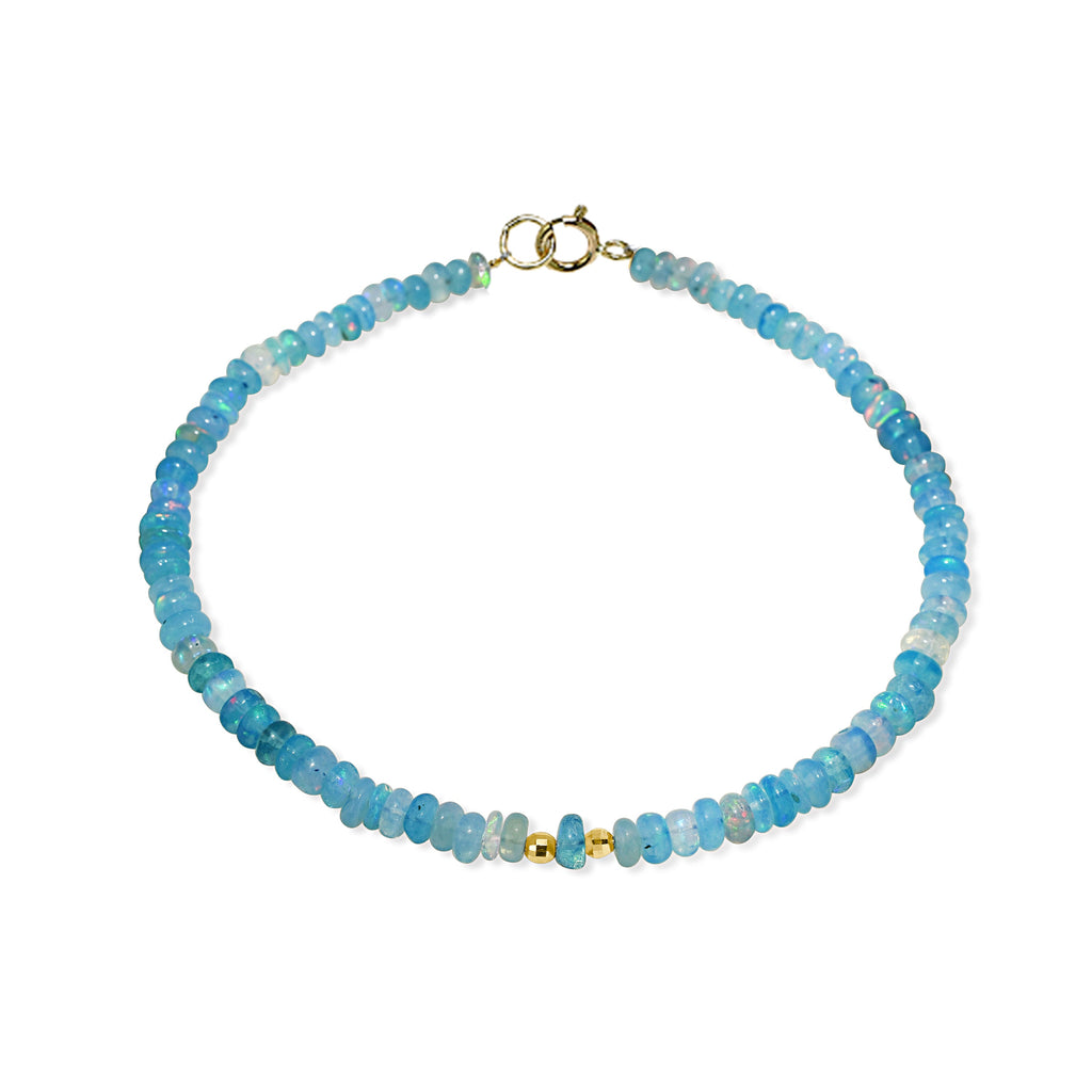 14k Dyed Gold Ball Bracelet