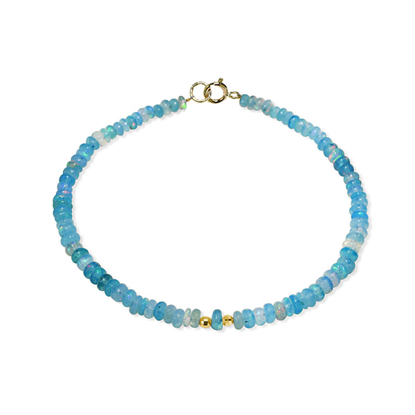 14k Dyed Gold Ball Bracelet