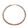 14k Gemstones 3 Gold Roundel Stations Bracelet