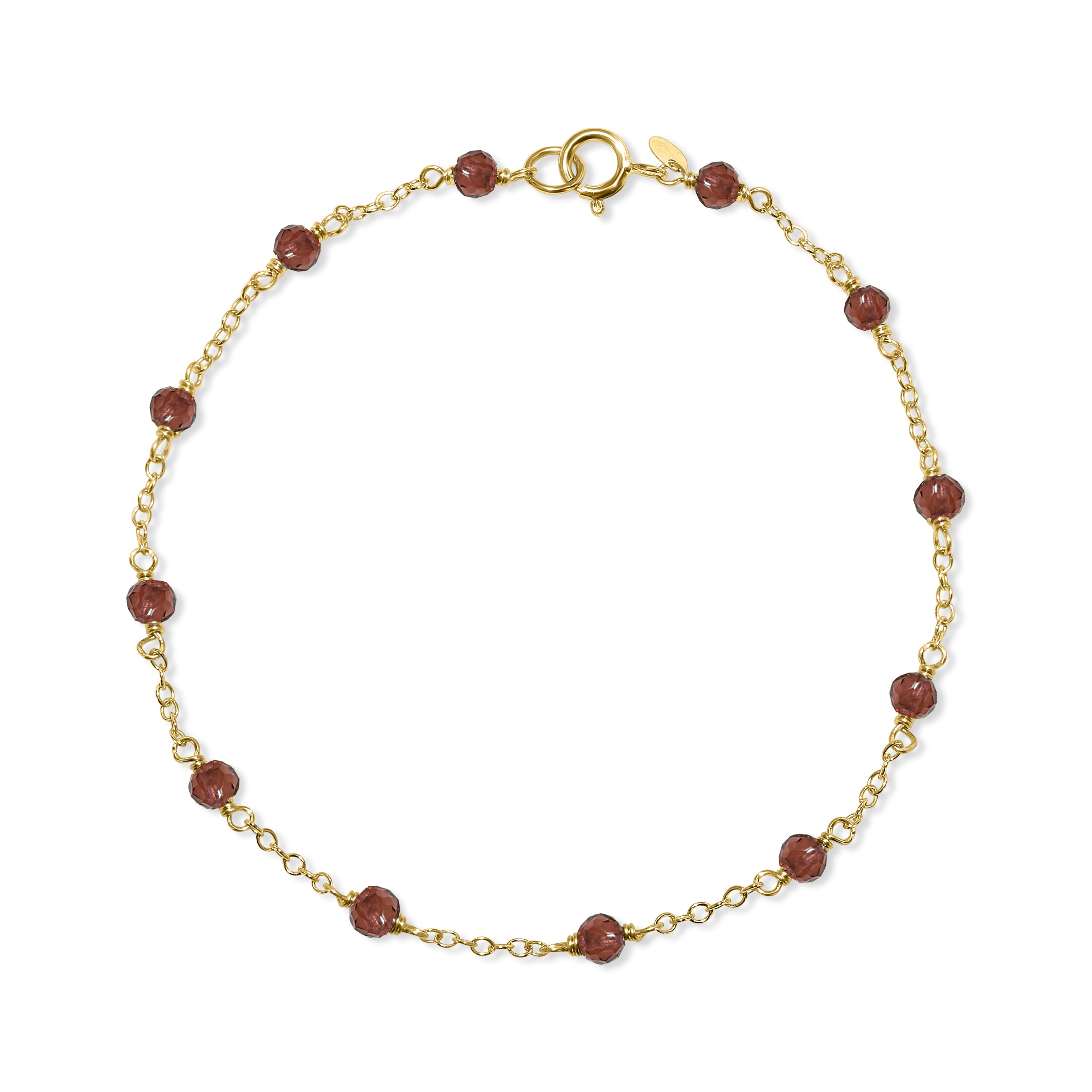 14k Gemstones and Pearl Bracelet