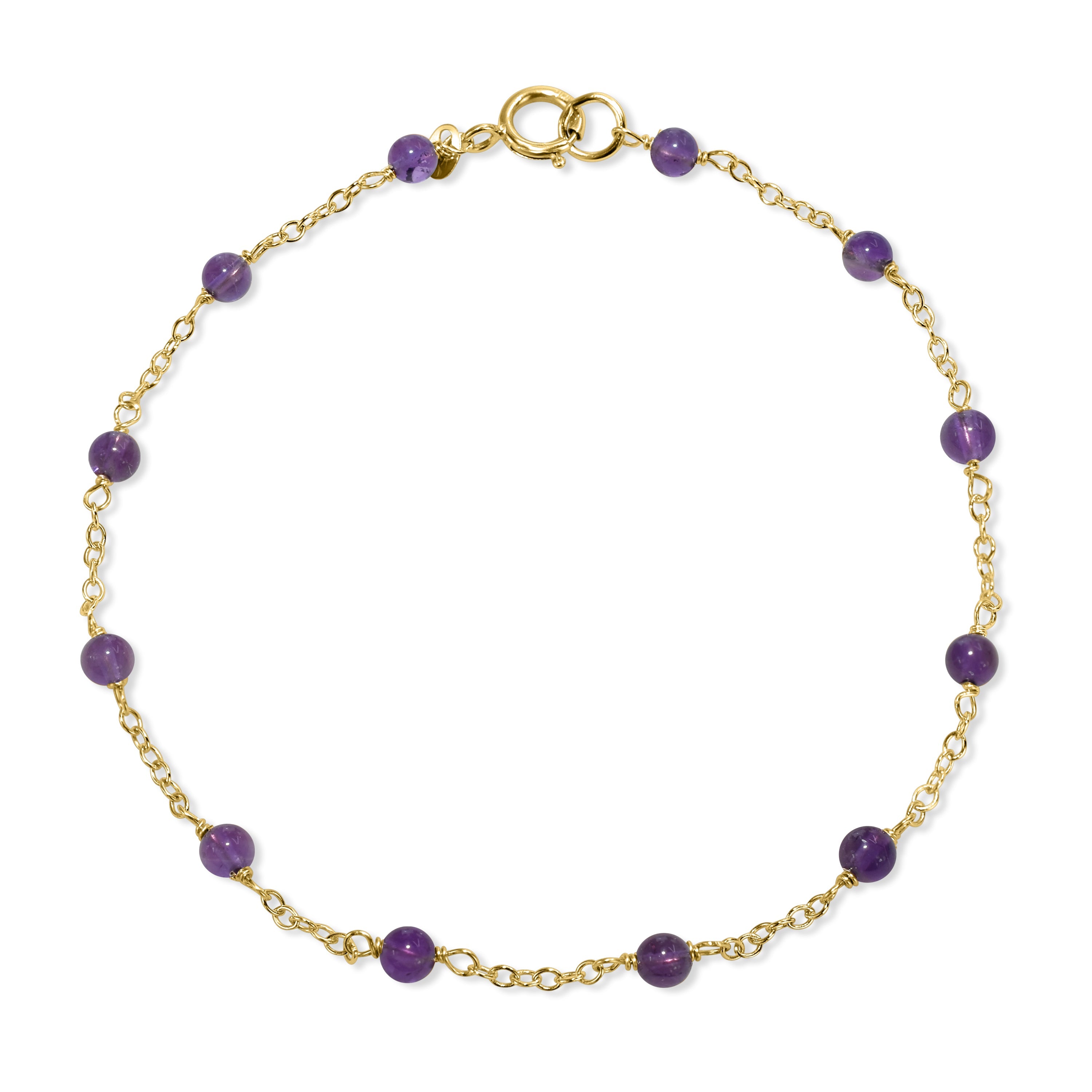 14k Gemstones and Pearl Bracelet