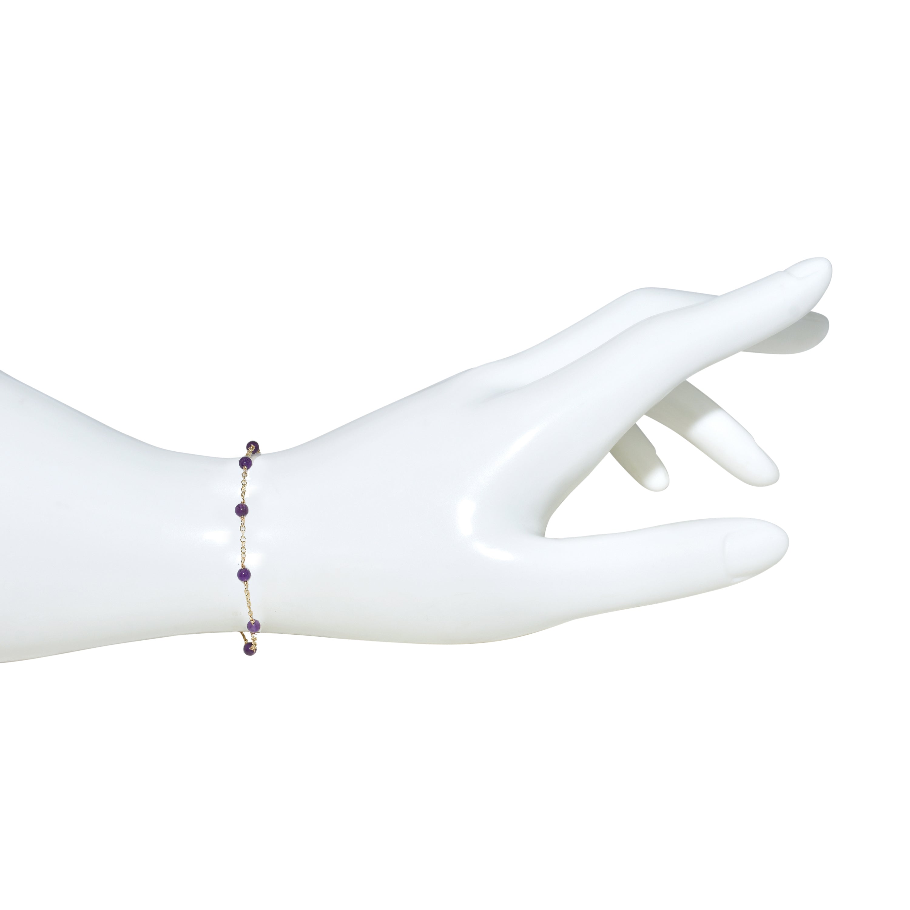 14k Gemstones and Pearl Bracelet