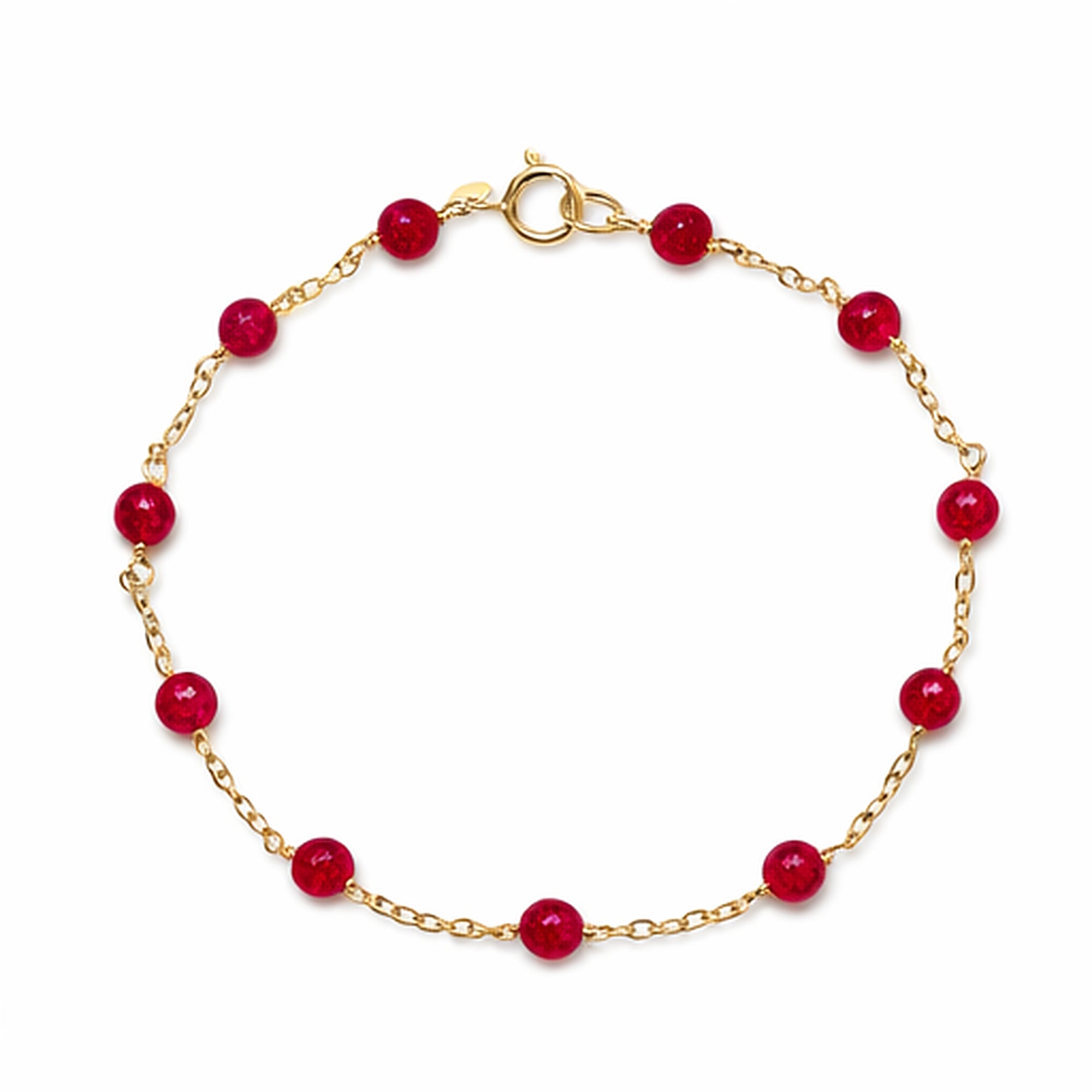 14k Gemstones and Pearl Bracelet
