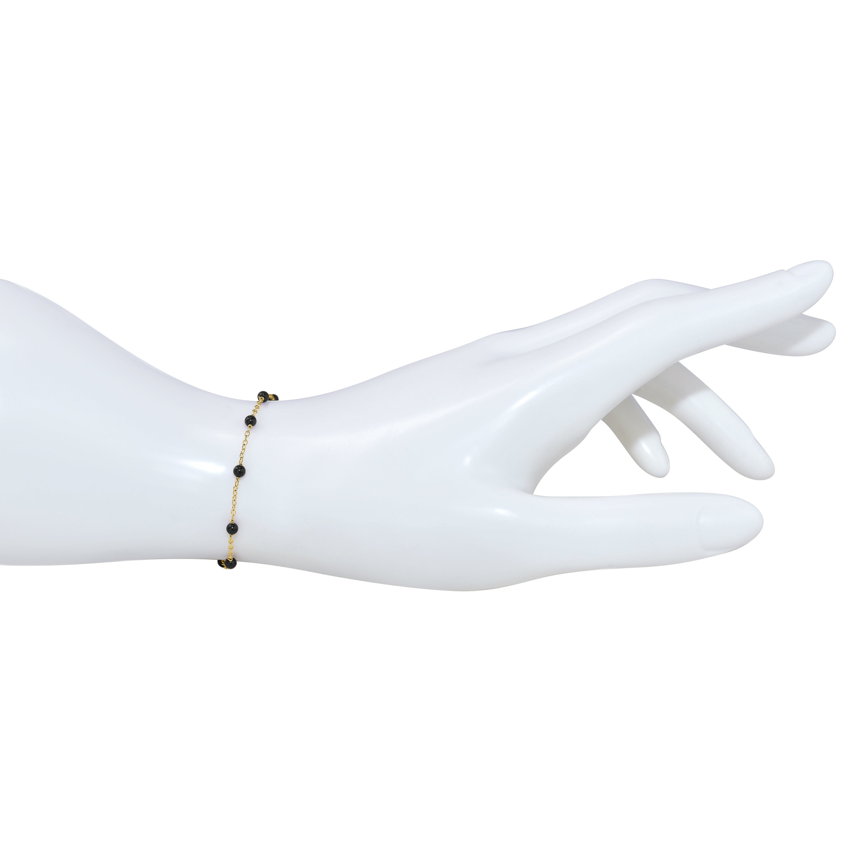 14k Gemstones and Pearl Bracelet