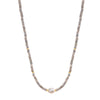 14k Gemstones Gold Roundel and Freshwater Pearl Center Necklace