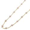14k Yellow Gold Station Necklace 17