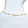 14k Yellow Gold Station Necklace 17