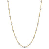 14k Yellow Gold Station Necklace 17