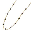 14k Yellow Gold Station Necklace 17