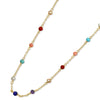 14k Yellow Gold Station Necklace 17