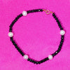 14k Gemstones with White Pearl Bracelet