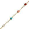 14k Gemstones and Pearl Bracelet