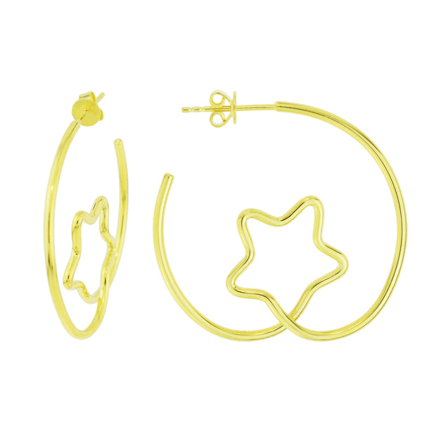 Star Wire Earrings