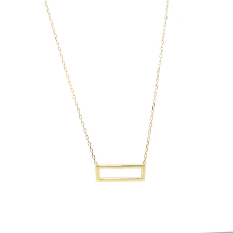 Open Rectangle Necklace
