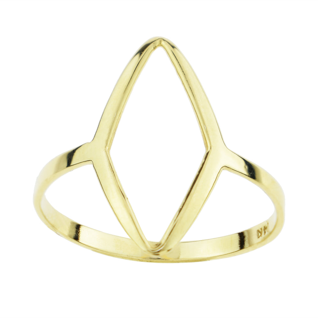 Open Diamond Midi Ring