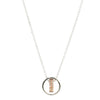 Open Heart In Circle Necklace