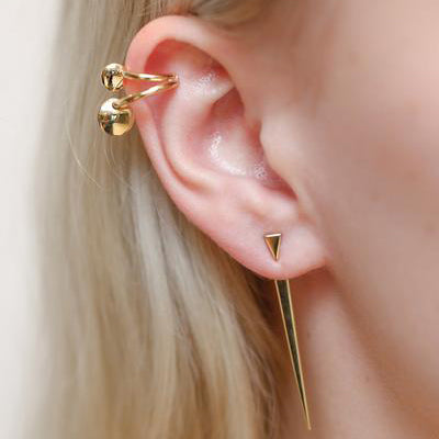 Triangle Stud Spike Earrings